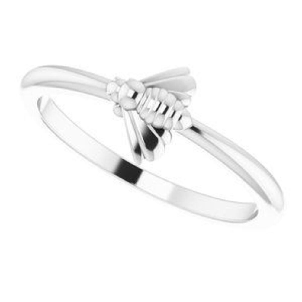 Sterling Silver Stackable Bee Ring - image 5
